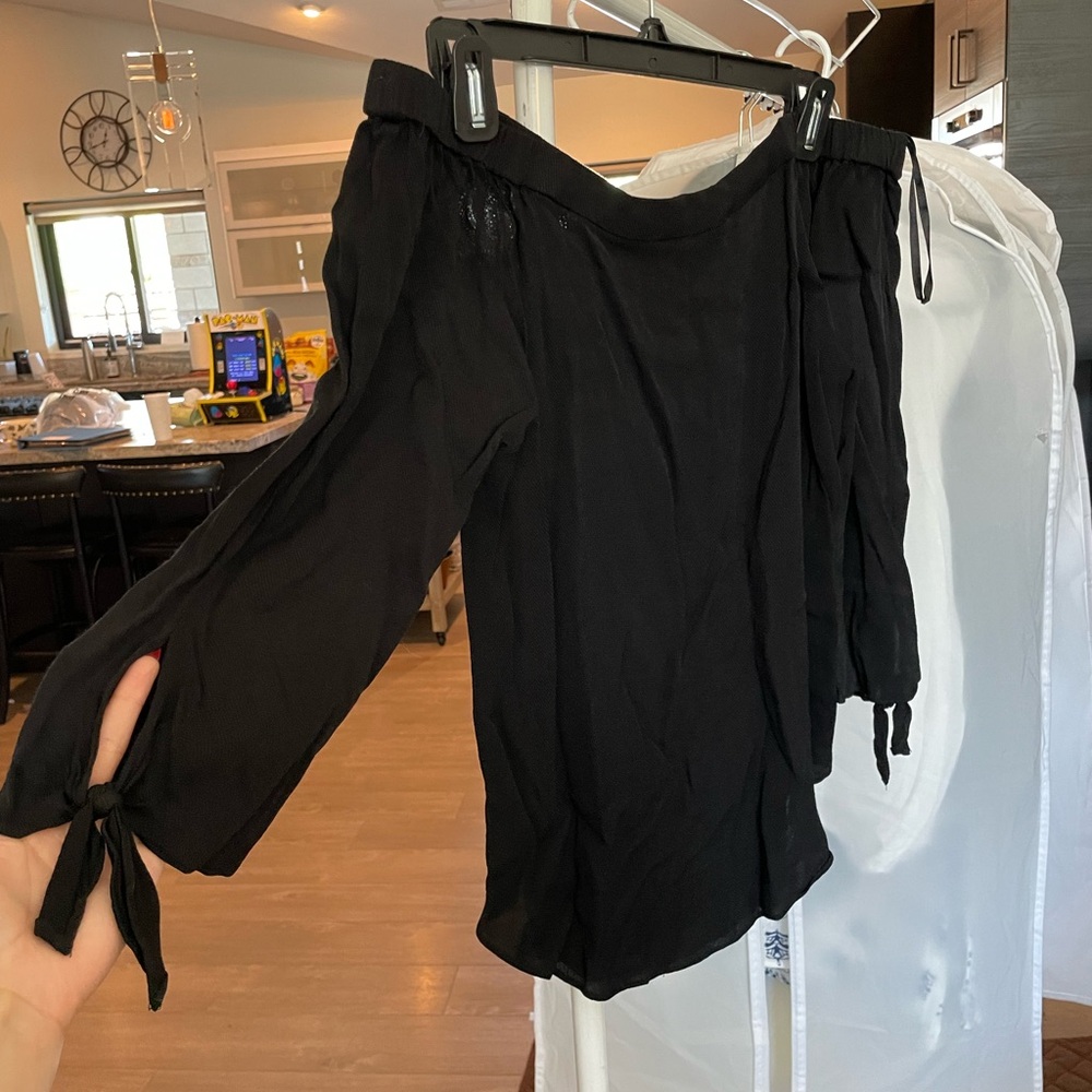 Elegant Black Off-Shoulder Top